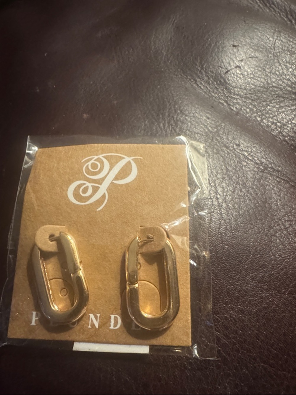Plunder Gold tone Chunky Link Earrings